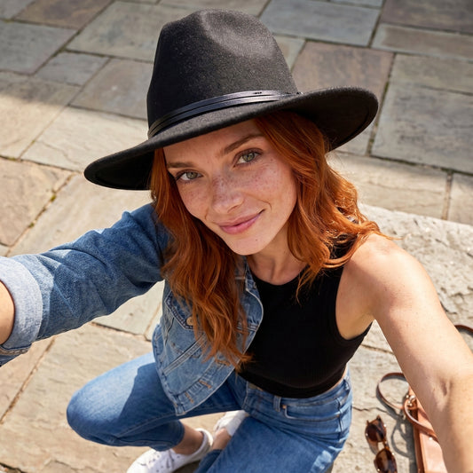 Stockmans Wider Brim TravlHat- Black