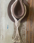 Macrame 2 Hat Hanger