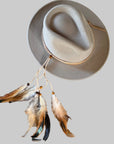 Hat Band with Feathers