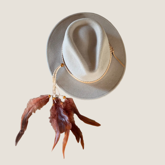 Hat Band with Feathers