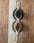Macrame 2 Hat Hanger