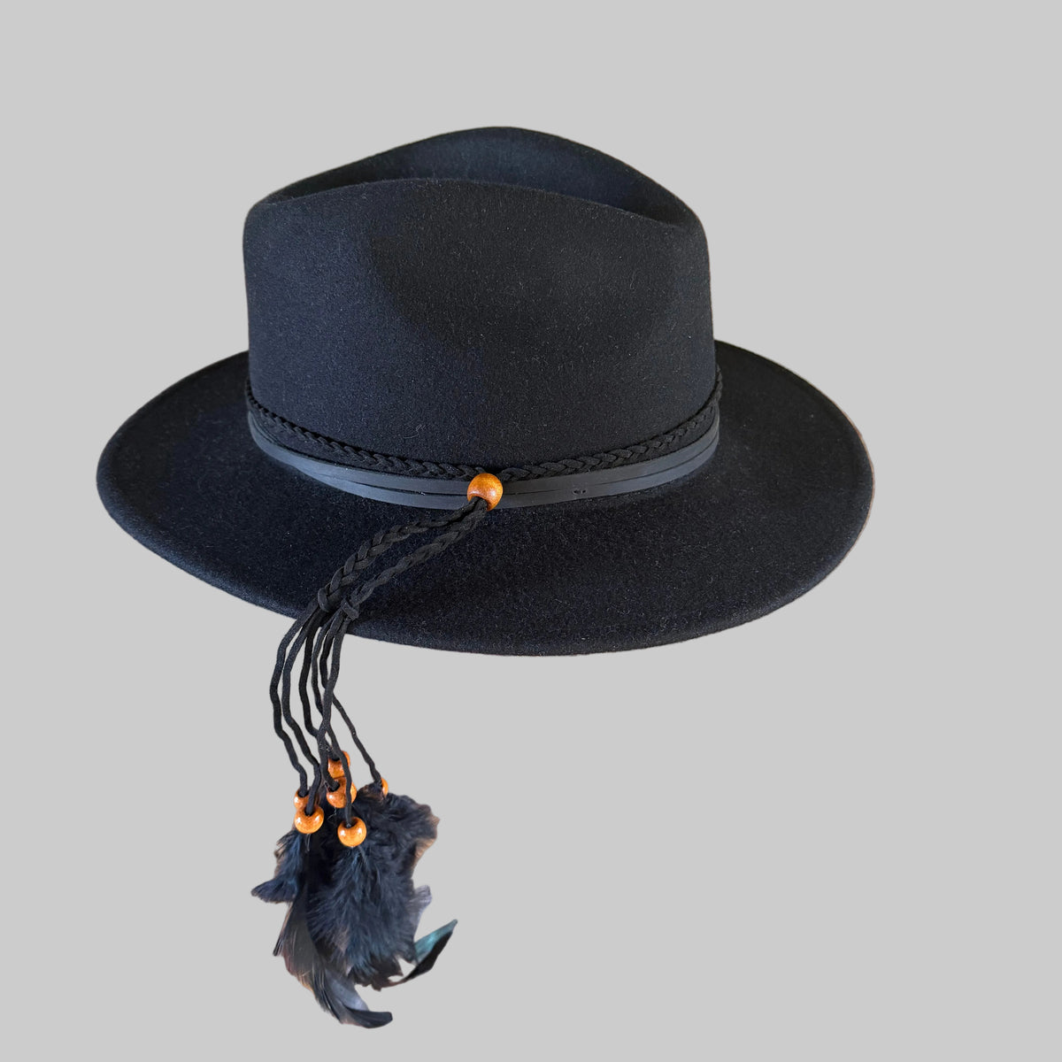 Hat Band with Feathers