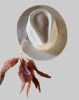 Hat Band with Feathers