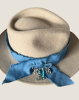 Hat Turquoise Charm Pin